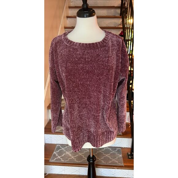 Cozy Super Soft Chenille Sweater rose/mauve (Jones New York) Women's XL - Picture 1 of 7
